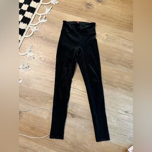 Spanx Black Velvet Leggings
